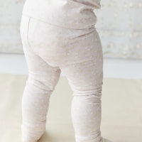 Organic Cotton Everyday Legging - Addie Lilac Childrens Legging from Jamie Kay USA