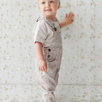 Jordie Cotton Twill Overall - Chloe Lilac Childrens Overall from Jamie Kay USA