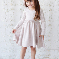 Organic Cotton Tallulah Dress - Addie Lilac Childrens Dress from Jamie Kay USA