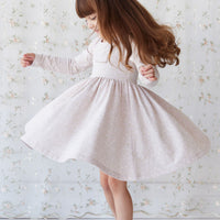 Organic Cotton Tallulah Dress - Addie Lilac Childrens Dress from Jamie Kay USA