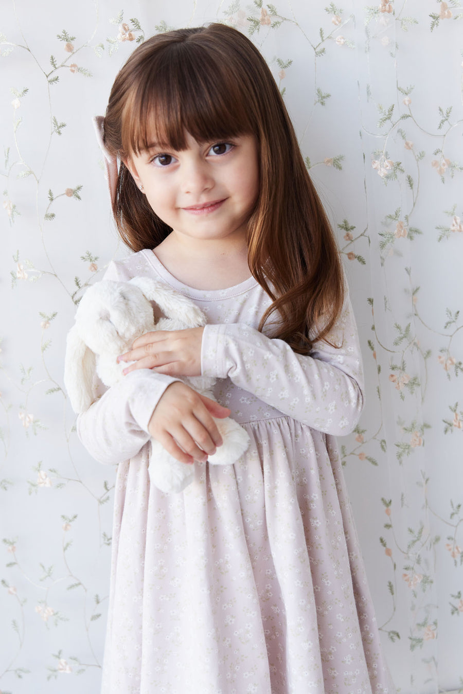 Organic Cotton Tallulah Dress - Addie Lilac Childrens Dress from Jamie Kay USA