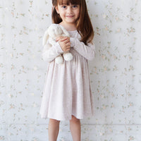 Organic Cotton Tallulah Dress - Addie Lilac Childrens Dress from Jamie Kay USA