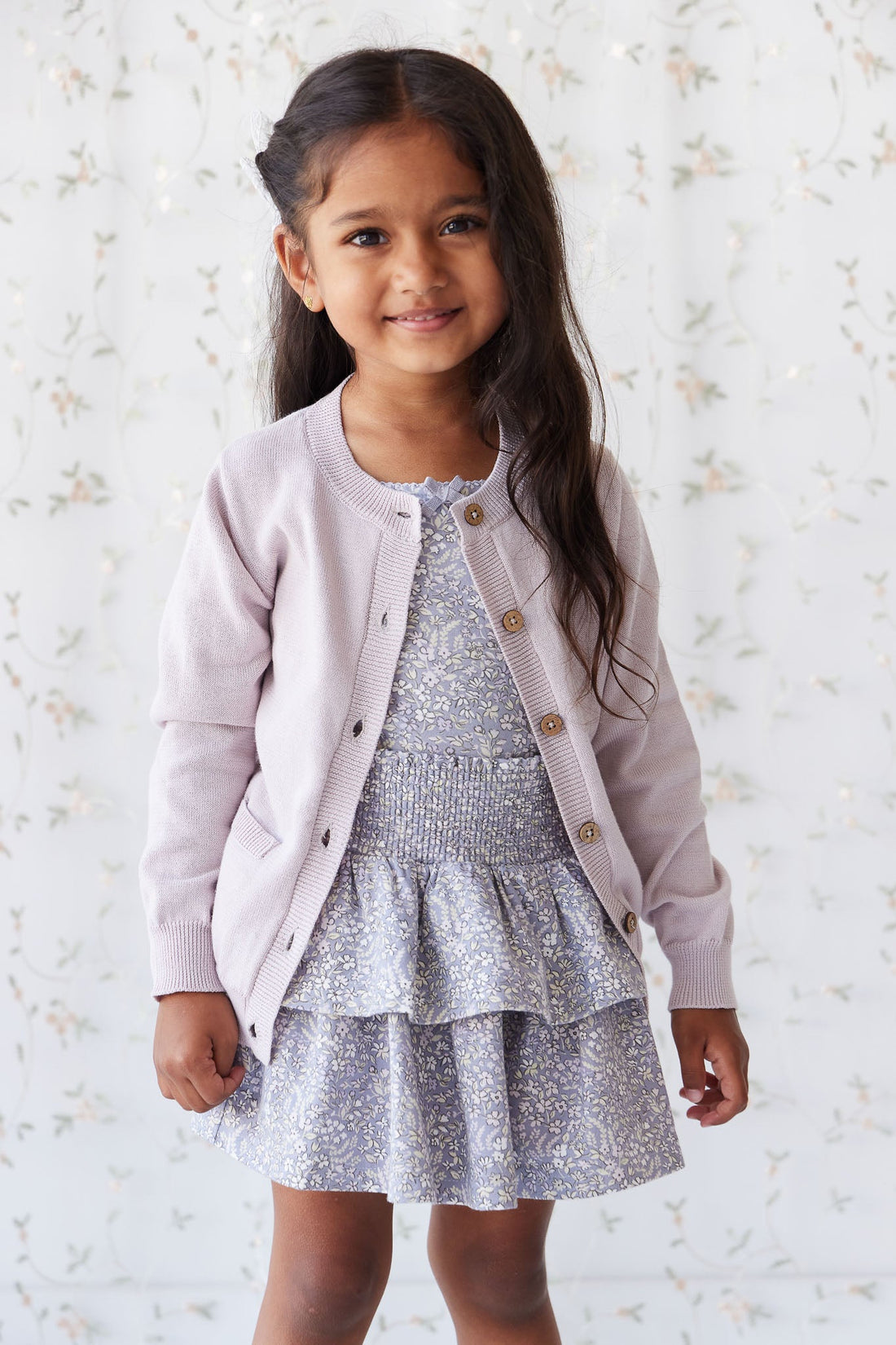 Organic Cotton Ruby Skirt - April Lilac Childrens Skirt from Jamie Kay USA