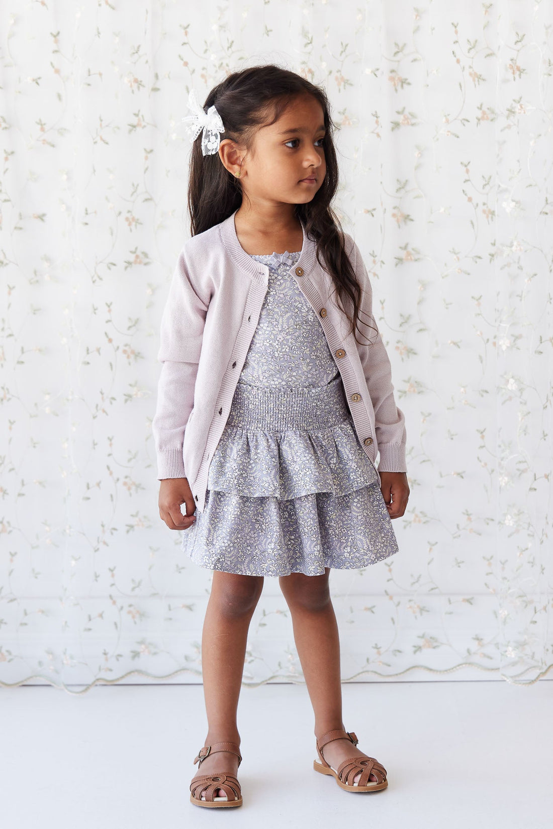 Organic Cotton Ruby Skirt - April Lilac Childrens Skirt from Jamie Kay USA