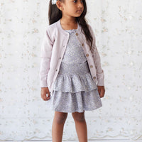 Organic Cotton Ruby Skirt - April Lilac Childrens Skirt from Jamie Kay USA