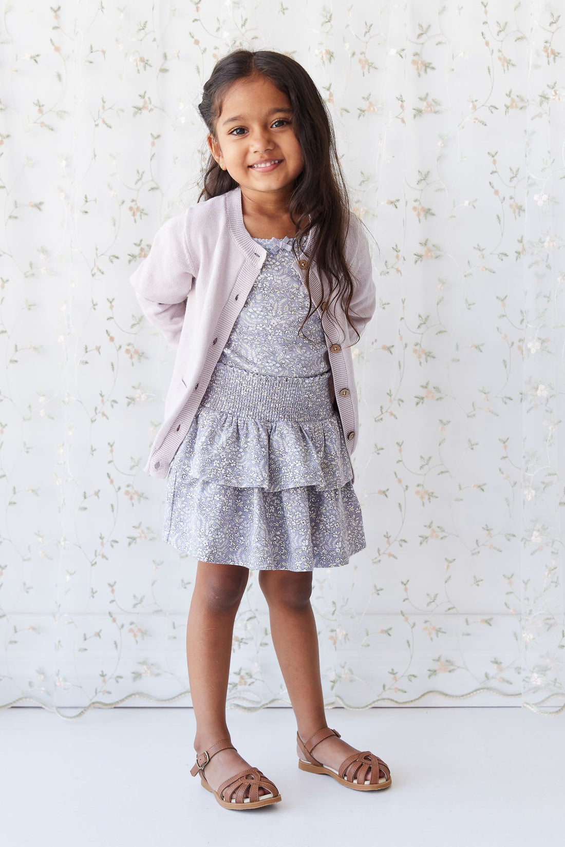 Organic Cotton Ruby Skirt - April Lilac Childrens Skirt from Jamie Kay USA