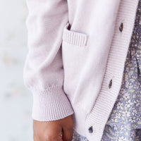 Gabrielle Cardigan - Violet Tint Childrens Cardigan from Jamie Kay USA