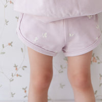 Organic Cotton Ivy Shortie - Flutter by Lilac Childrens Short from Jamie Kay USA