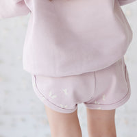 Organic Cotton Ivy Shortie - Flutter by Lilac Childrens Short from Jamie Kay USA