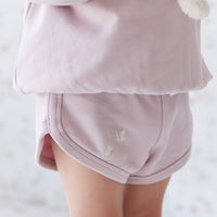 Organic Cotton Ivy Shortie - Flutter by Lilac Childrens Short from Jamie Kay USA