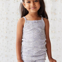 Organic Cotton Singlet - April Lilac Childrens Singlet from Jamie Kay USA