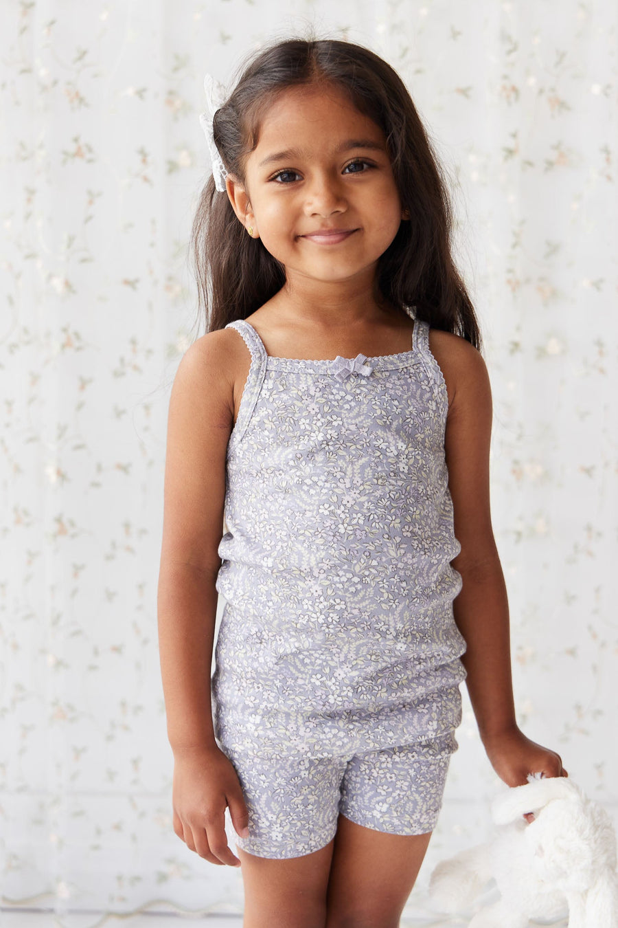 Organic Cotton Singlet - April Lilac Childrens Singlet from Jamie Kay USA