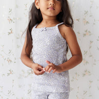 Organic Cotton Singlet - April Lilac Childrens Singlet from Jamie Kay USA