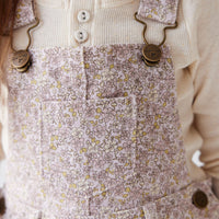 Jordie Cotton Twill Overall - Chloe Lilac Childrens Overall from Jamie Kay USA