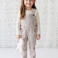 Jordie Cotton Twill Overall - Chloe Lilac Childrens Overall from Jamie Kay USA