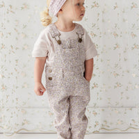 Jordie Cotton Twill Overall - Chloe Lilac Childrens Overall from Jamie Kay USA