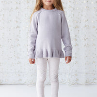 Organic Cotton Everyday Legging - Addie Lilac Childrens Legging from Jamie Kay USA