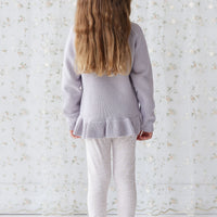 Organic Cotton Everyday Legging - Addie Lilac Childrens Legging from Jamie Kay USA