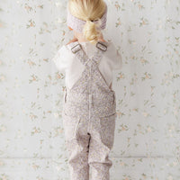 Jordie Cotton Twill Overall - Chloe Lilac Childrens Overall from Jamie Kay USA