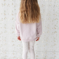 Organic Cotton Aubrey Sweatshirt - Violet Tint Childrens Top from Jamie Kay USA