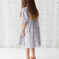 Organic Cotton Penny Dress - April Lilac Childrens Dress from Jamie Kay USA