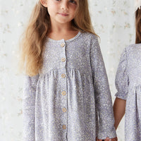 Organic Cotton Poppy Dress - April Lilac Childrens Dress from Jamie Kay USA