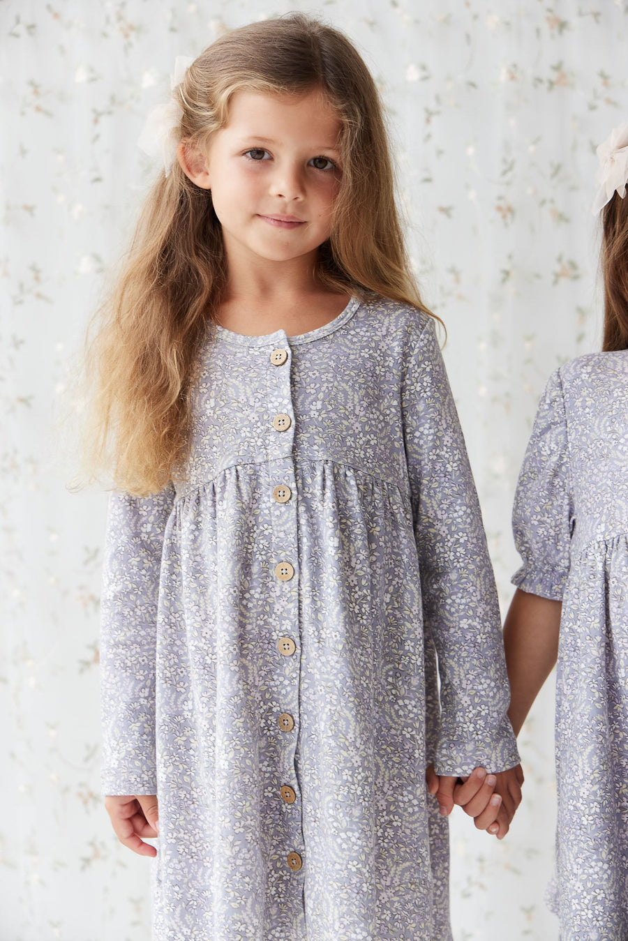 Organic Cotton Poppy Dress - April Lilac Childrens Dress from Jamie Kay USA