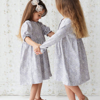 Organic Cotton Penny Dress - April Lilac Childrens Dress from Jamie Kay USA