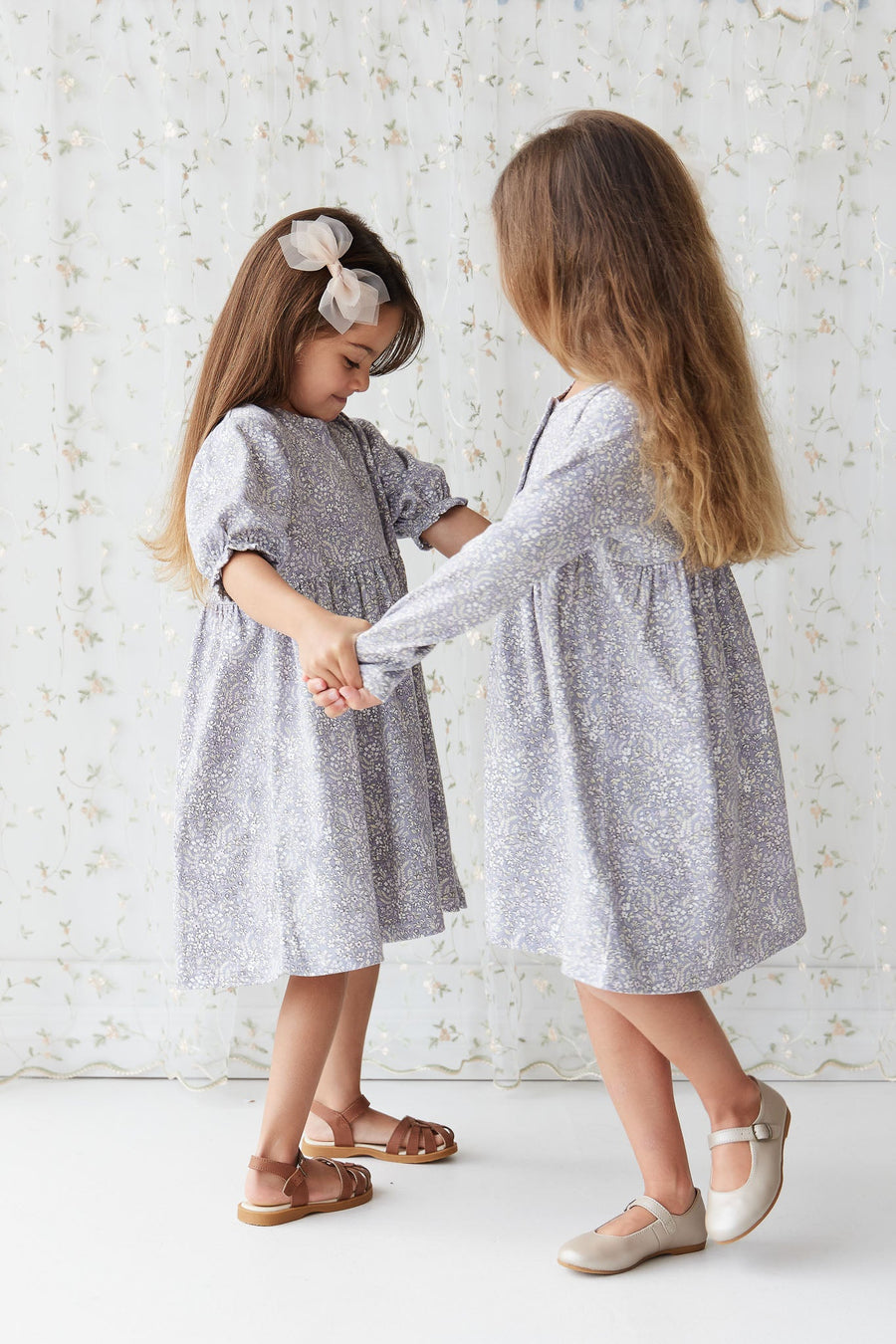 Organic Cotton Penny Dress - April Lilac Childrens Dress from Jamie Kay USA