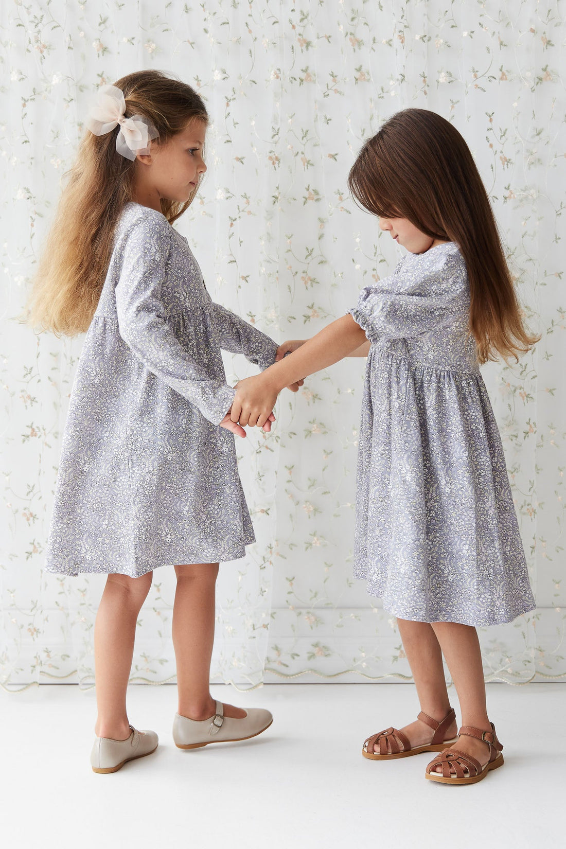 Organic Cotton Poppy Dress - April Lilac Childrens Dress from Jamie Kay USA