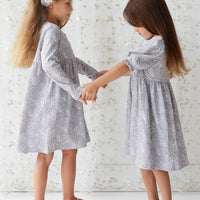 Organic Cotton Poppy Dress - April Lilac Childrens Dress from Jamie Kay USA