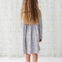 Organic Cotton Poppy Dress - April Lilac Childrens Dress from Jamie Kay USA