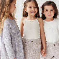 Alison Twill Skirt - Chloe Lilac Childrens Skirt from Jamie Kay USA