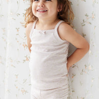 Organic Cotton Singlet - Addie Lilac Childrens Singlet from Jamie Kay USA