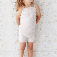 Organic Cotton Singlet - Addie Lilac Childrens Singlet from Jamie Kay USA