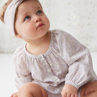 Organic Cotton Martha Top - Chloe Lavender Childrens Top from Jamie Kay USA