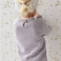 Audrey Knitted Jumper - Starling Goldie Bouquet Childrens Jumper from Jamie Kay USA