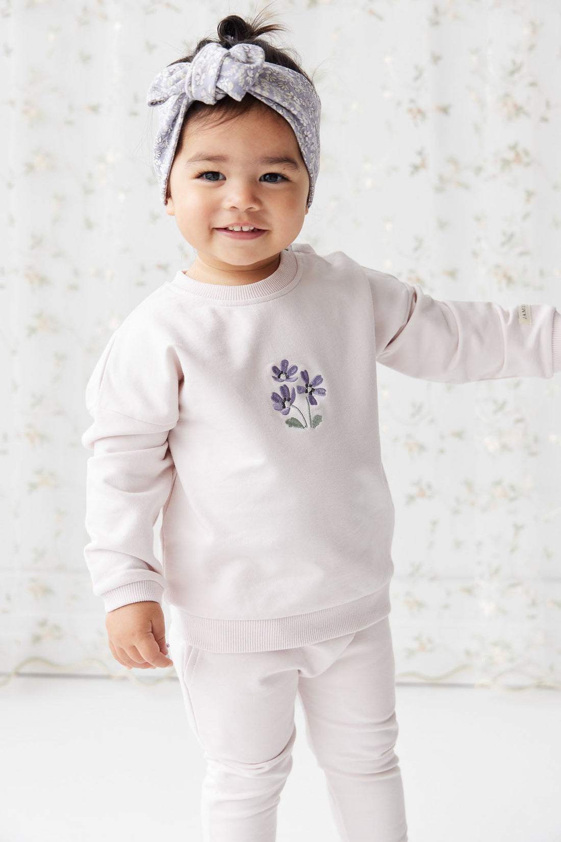 Organic Cotton Bobbie Sweatshirt - Rosewater Childrens Top from Jamie Kay USA