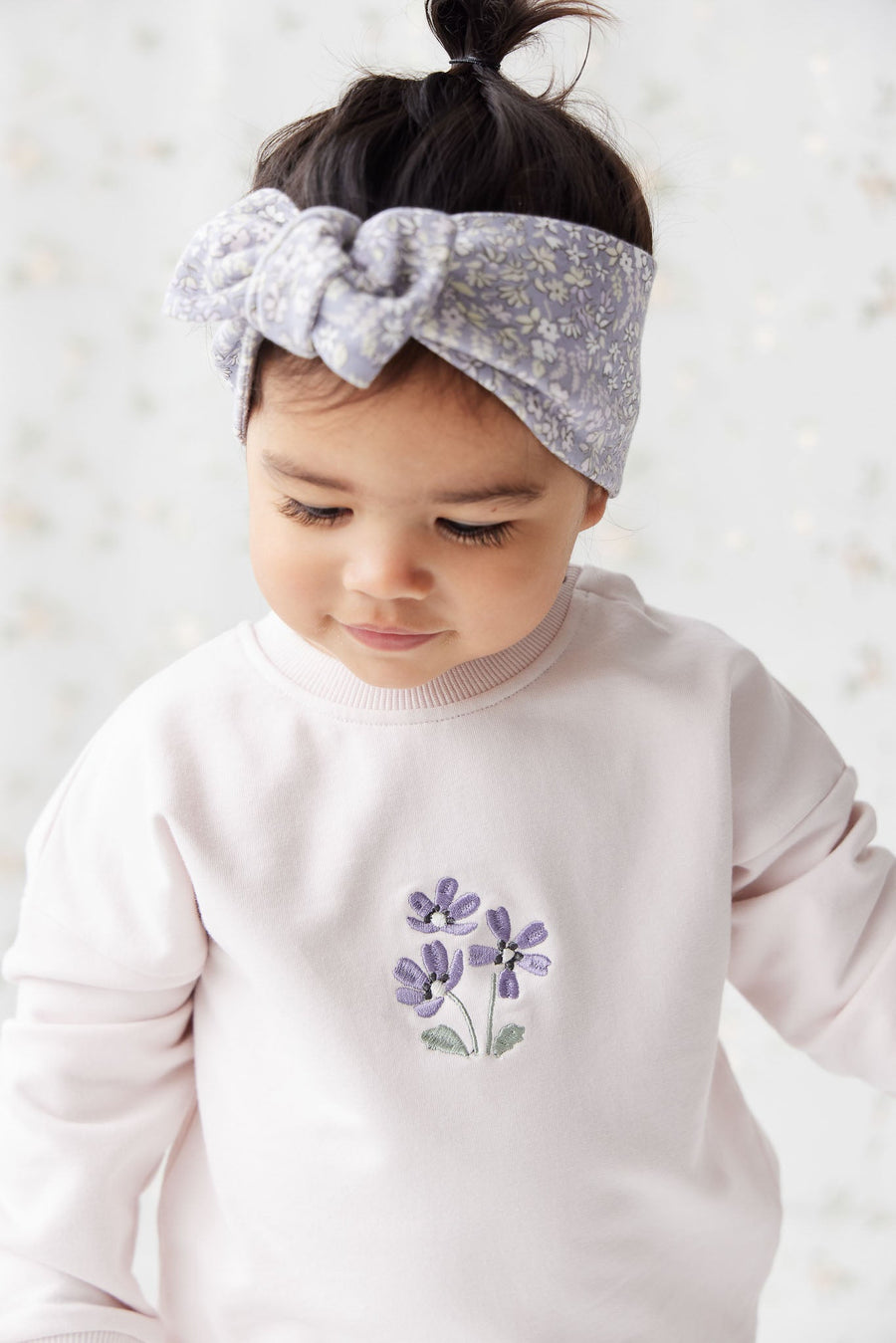 Organic Cotton Bobbie Sweatshirt - Rosewater Childrens Top from Jamie Kay USA