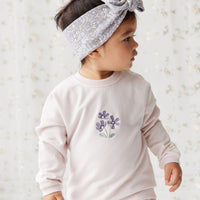 Organic Cotton Bobbie Sweatshirt - Rosewater Childrens Top from Jamie Kay USA