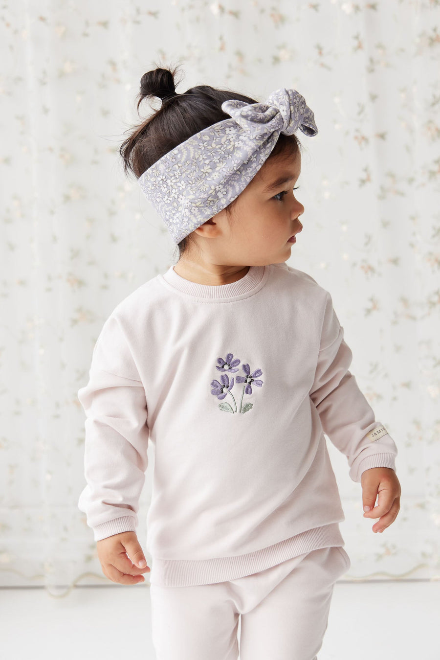 Organic Cotton Bobbie Sweatshirt - Rosewater Childrens Top from Jamie Kay USA