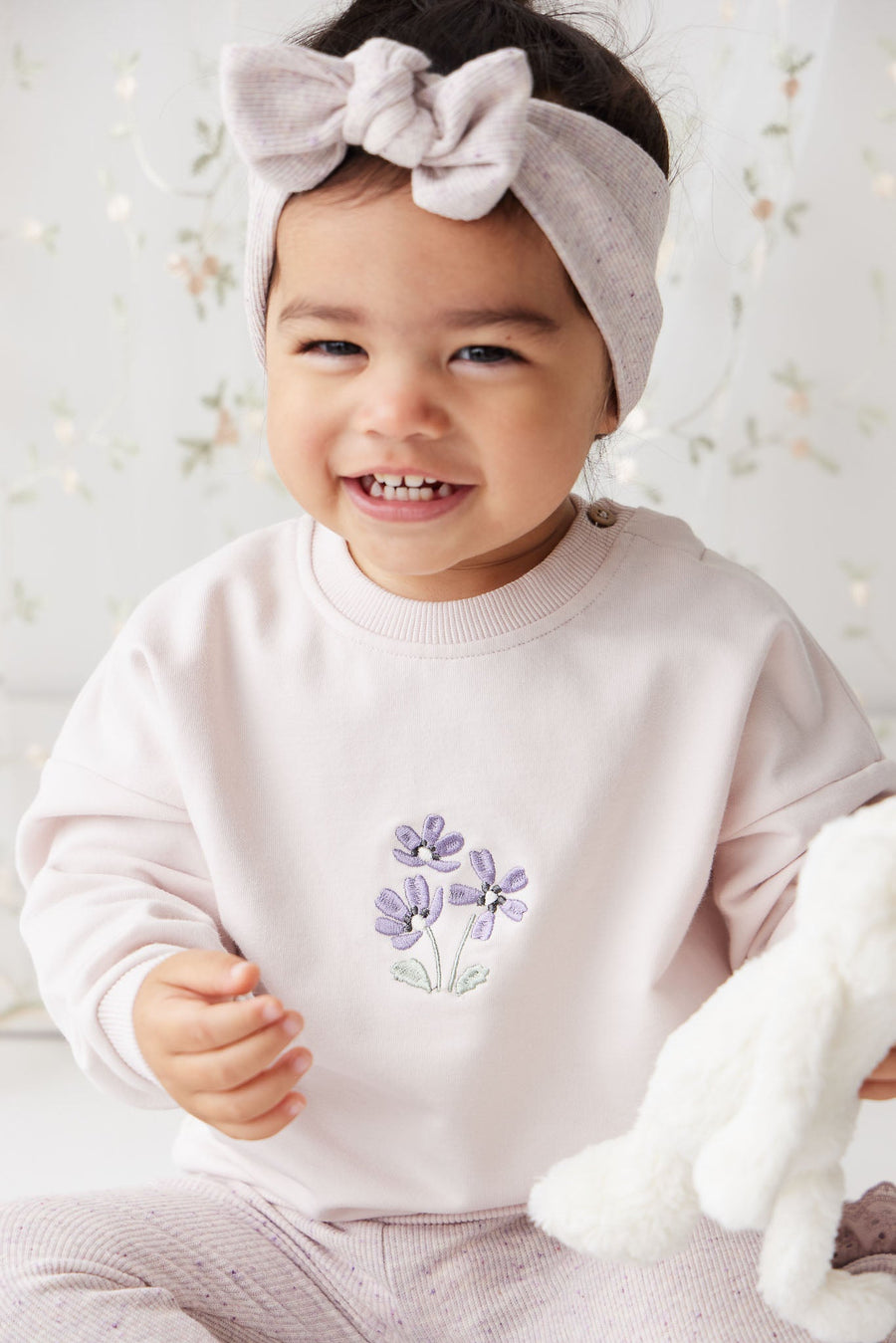 Organic Cotton Bobbie Sweatshirt - Rosewater Childrens Top from Jamie Kay USA