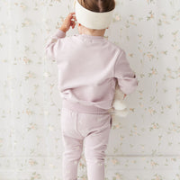 Organic Cotton Morgan Track Pant - Flutter by Lilac Childrens Pant from Jamie Kay USA