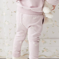 Organic Cotton Morgan Track Pant - Flutter by Lilac Childrens Pant from Jamie Kay USA