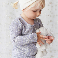 Organic Cotton Long Sleeve Top - April Lilac Childrens Top from Jamie Kay USA