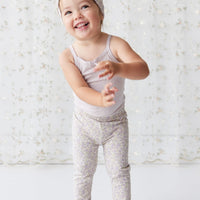 Organic Cotton Everyday Legging - Chloe Lavender Childrens Legging from Jamie Kay USA