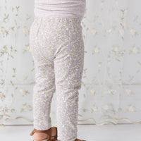 Organic Cotton Everyday Legging - Chloe Lavender Childrens Legging from Jamie Kay USA