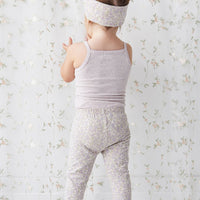 Organic Cotton Everyday Legging - Chloe Lavender Childrens Legging from Jamie Kay USA