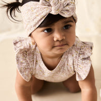 Organic Cotton Headband - Chloe Lilac Childrens Headband from Jamie Kay USA