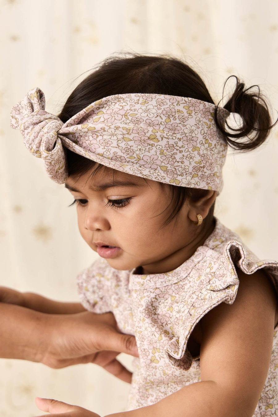 Organic Cotton Headband - Chloe Lilac Childrens Headband from Jamie Kay USA